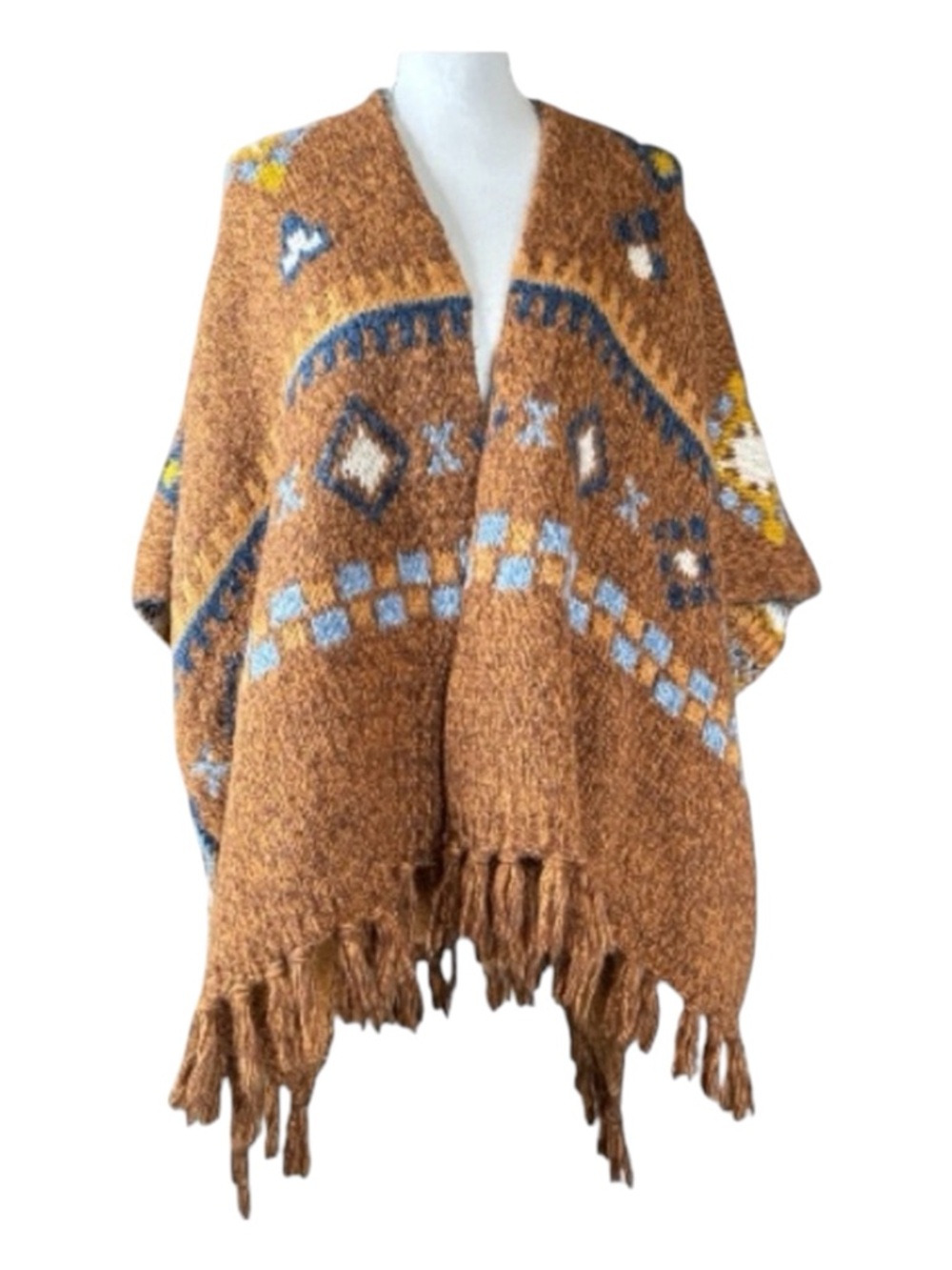 AMERICAN EAGLE OUTFITTERS Knit Poncho, One Size.